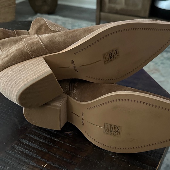 DV by Dolce Vita Tan Suede Ankle Booties - Picture 10 of 12